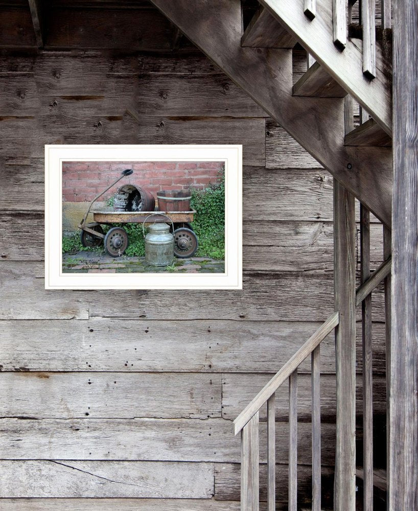 Milk Wagon 2 White Framed Print Wall Art — view 9