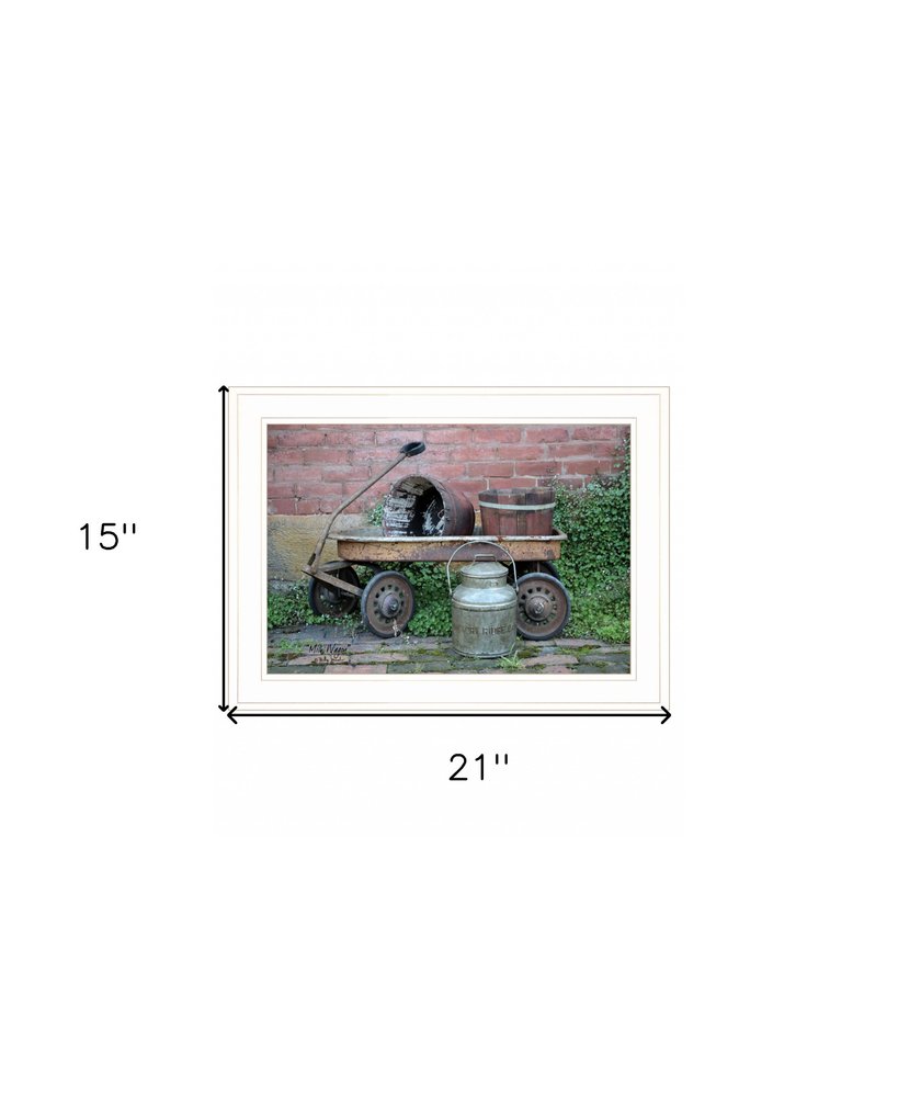 Milk Wagon 2 White Framed Print Wall Art HomeRoots