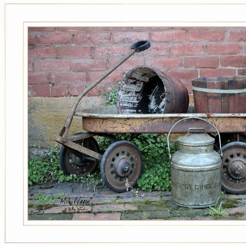 Milk Wagon 2 White Framed Print Wall Art — view 13