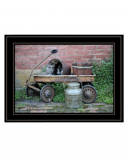 Milk Wagon 2 White Framed Print Wall Art HomeRoots