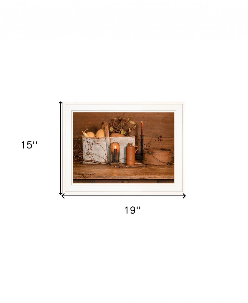 Gathering The Harvest 2 White Framed Print Kitchen Wall Art — view 3