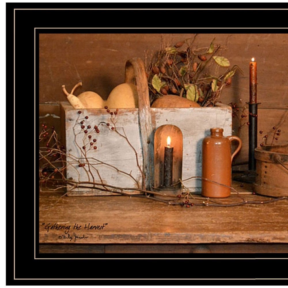 Gathering The Harvest 2 White Framed Print Kitchen Wall Art — view 7