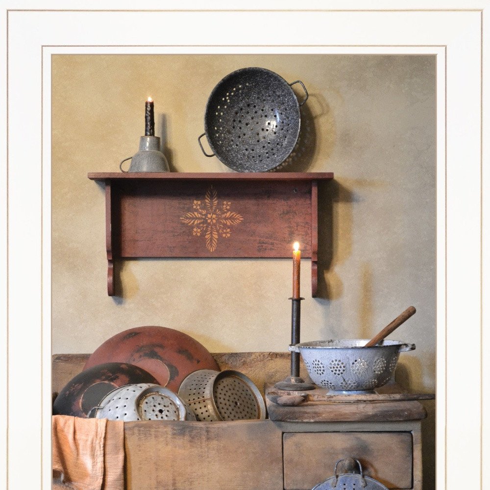 The Kitchen Sink 2 White Framed Print Kitchen Wall Art HomeRoots