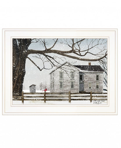 A Little Snow House 2 White Framed Print Wall Art HomeRoots