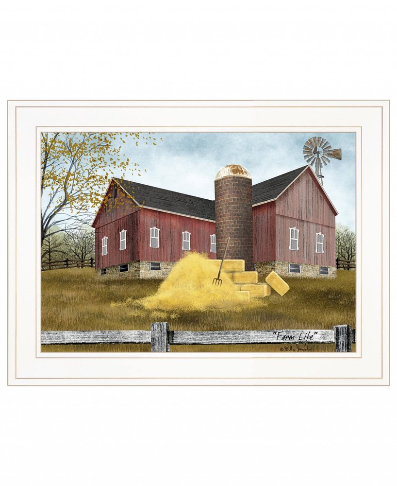 Farm Life 2 White Framed Print Wall Art — view 1