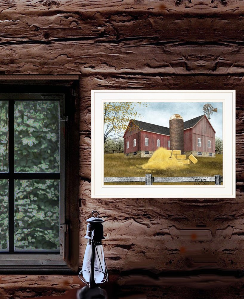 Farm Life 2 White Framed Print Wall Art — view 2