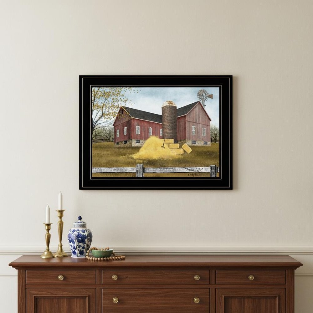 Farm Life 3 Black Framed Print Wall Art — view 1