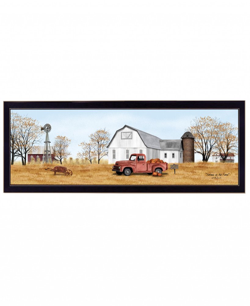 Autumn on the Farm Black Framed Print Wall Art — view 1