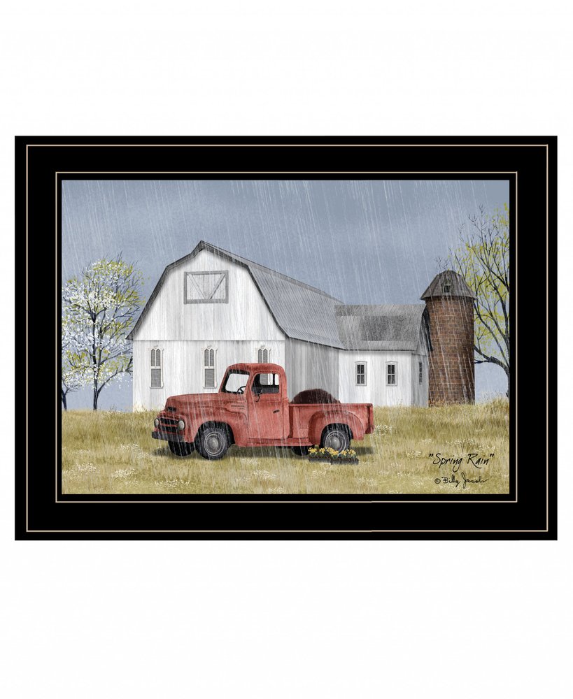 Spring Rain 3 Black Framed Print Wall Art HomeRoots