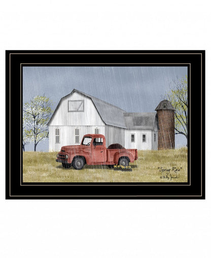 Spring Rain 3 Black Framed Print Wall Art HomeRoots