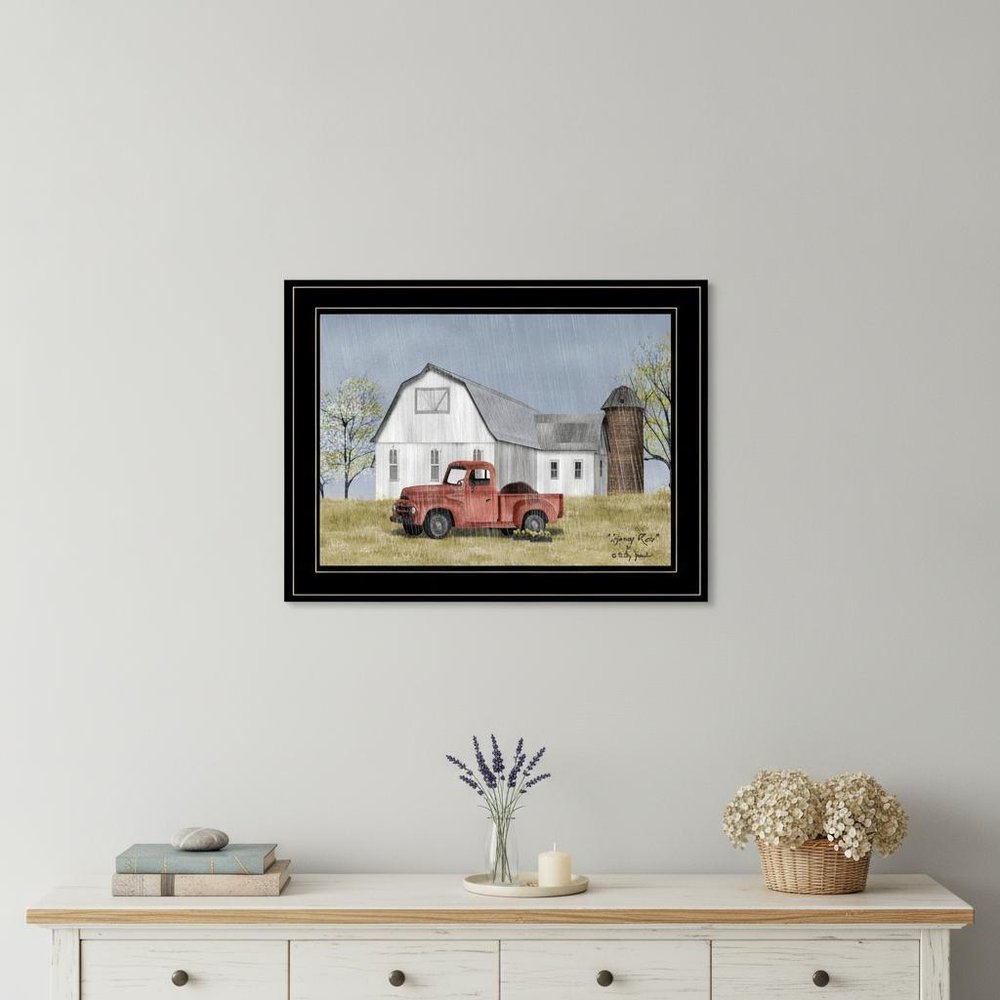 Spring Rain 3 Black Framed Print Wall Art — view 1