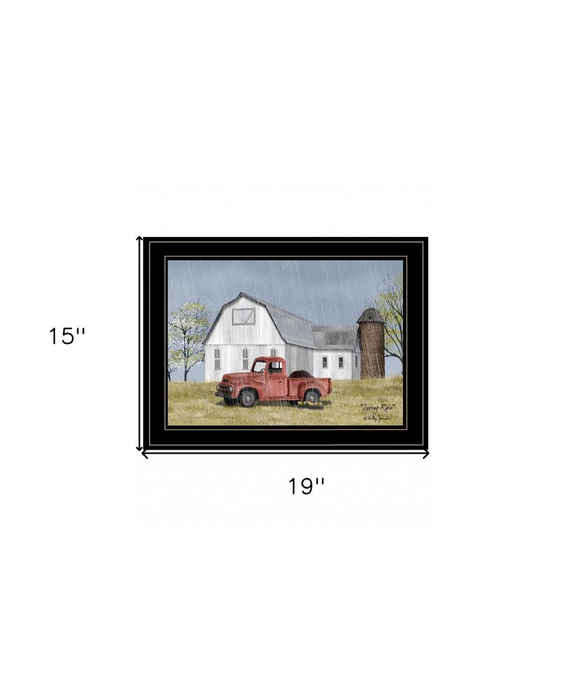 Spring Rain 3 Black Framed Print Wall Art HomeRoots