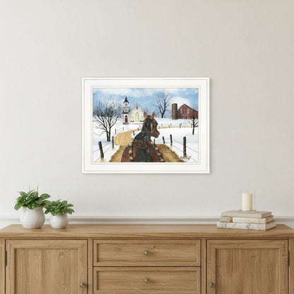 Sleigh Bells Ring 2 White Framed Print Wall Art HomeRoots