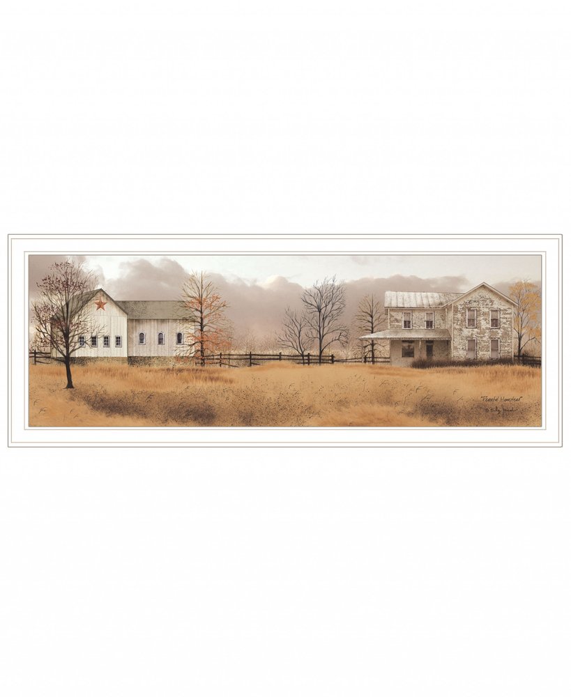 Peaceful Homestead 1 White Framed Print Wall Art HomeRoots