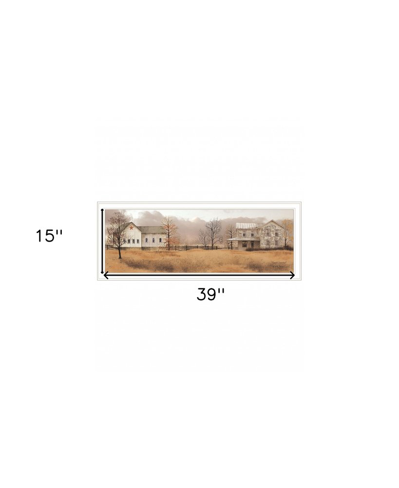 Peaceful Homestead 1 White Framed Print Wall Art — view 4