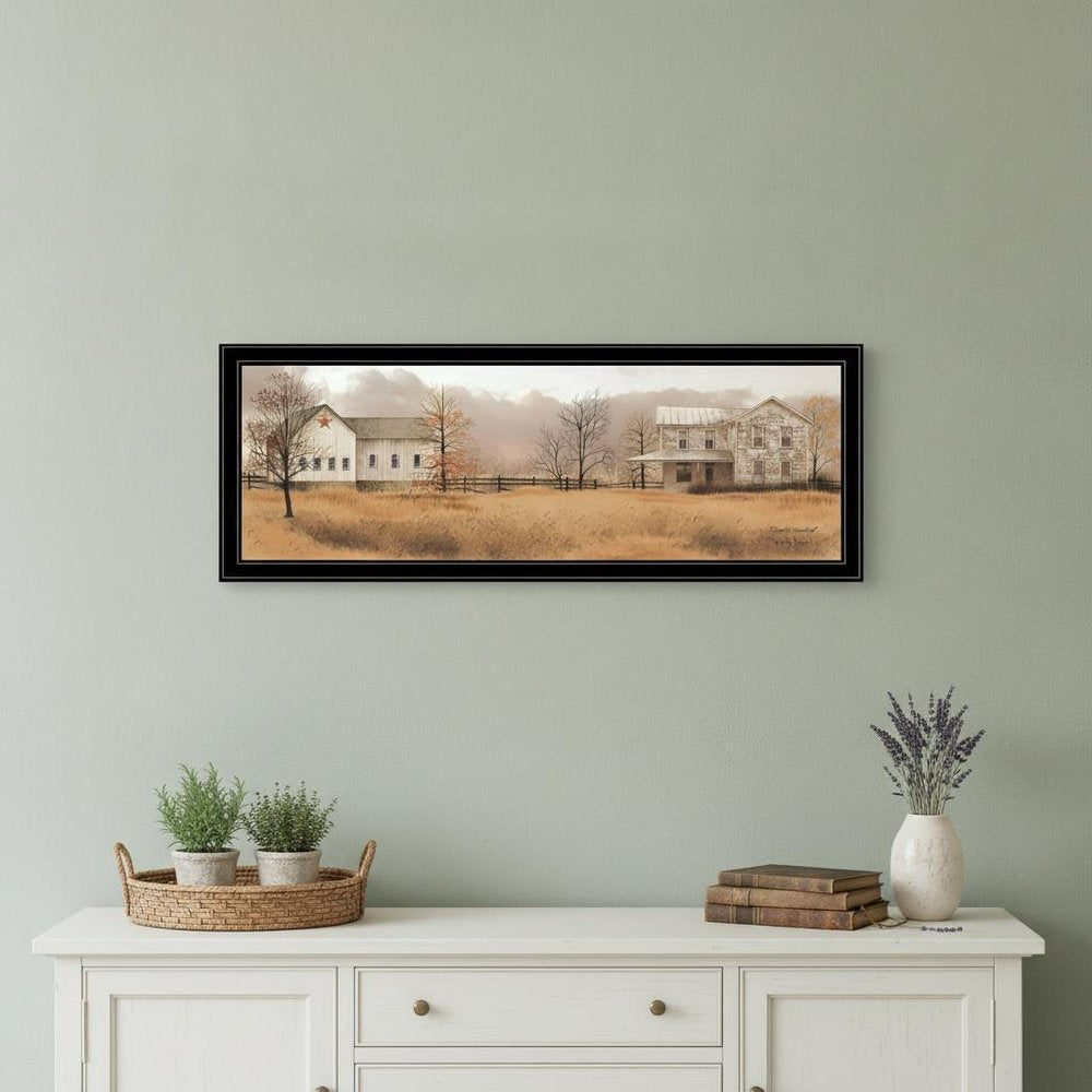 Peaceful Homestead 1 White Framed Print Wall Art — view 10