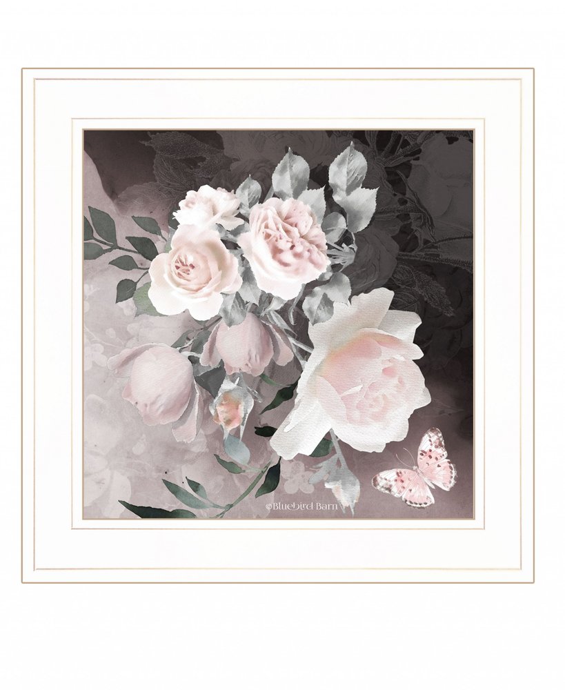 Noir Roses IV 3 White Framed Print Wall Art HomeRoots