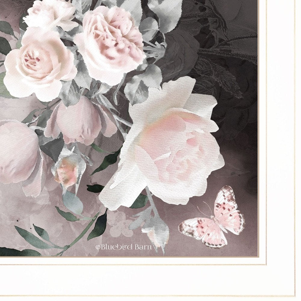 Noir Roses IV 3 White Framed Print Wall Art — view 4