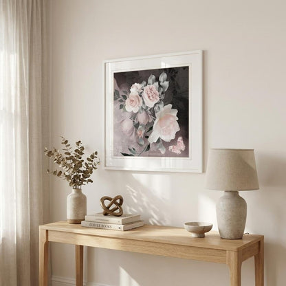 Noir Roses IV 3 White Framed Print Wall Art HomeRoots