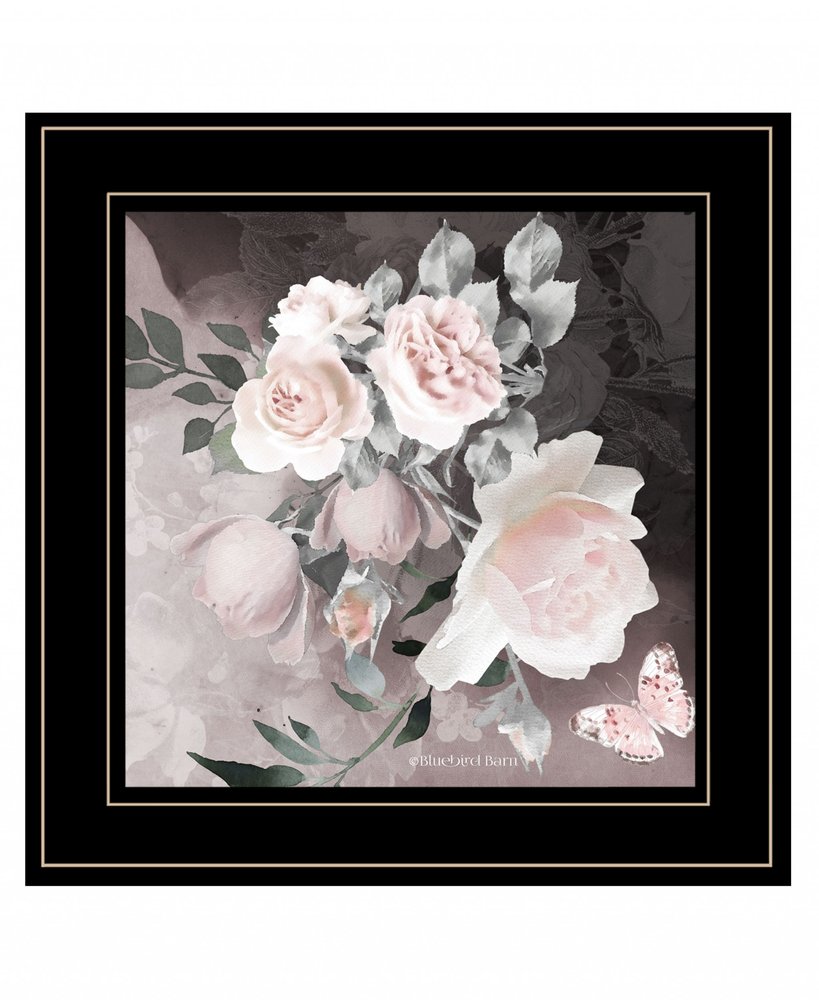 Noir Roses IV 3 White Framed Print Wall Art HomeRoots