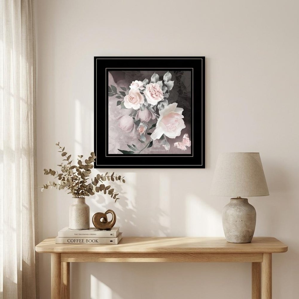 Noir Roses IV 3 White Framed Print Wall Art HomeRoots