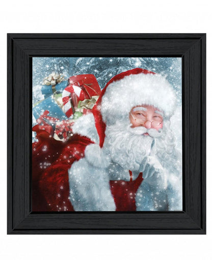 Santas Presents 3 Black Framed Print Wall Art HomeRoots