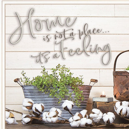 Home is not a Place 2 White Framed Print Wall Art HomeRoots