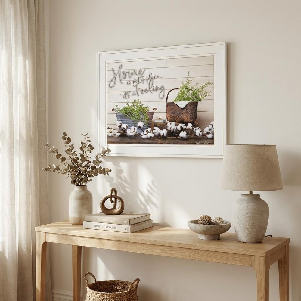 Home is not a Place 2 White Framed Print Wall Art HomeRoots