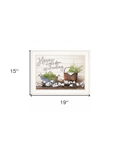Home is not a Place 2 White Framed Print Wall Art HomeRoots