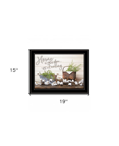 Home is not a Place 2 White Framed Print Wall Art HomeRoots