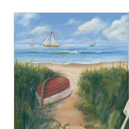 Beach Cottage 1 White Framed Print Wall Art HomeRoots