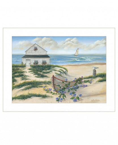 Beach Cottage II 1 White Framed Print Wall Art HomeRoots