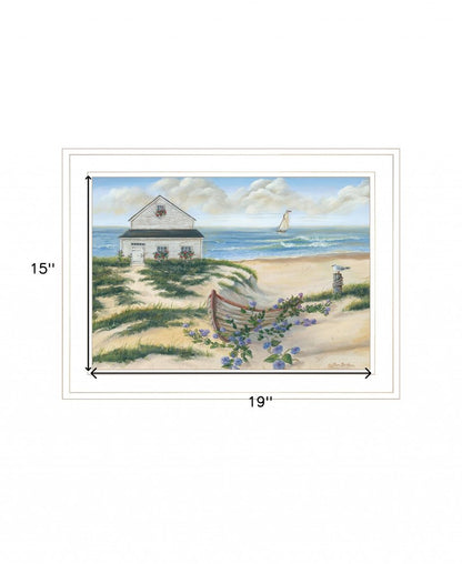 Beach Cottage II 2 White Framed Print Wall Art HomeRoots