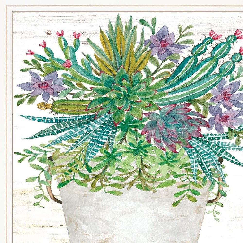 Believe Succulents 1 Black Framed Print Wall Art HomeRoots
