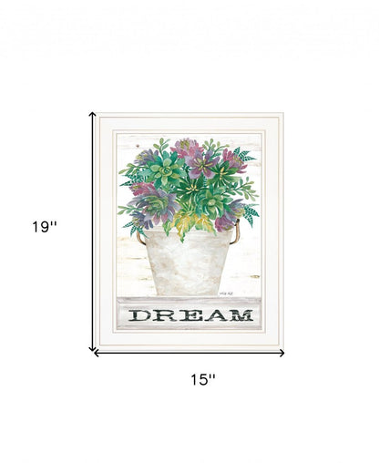 Dream Succulents 2 White Framed Print Wall Art HomeRoots
