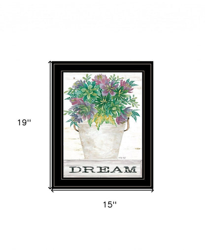 Dream Succulents 3 Black Framed Print Wall Art HomeRoots