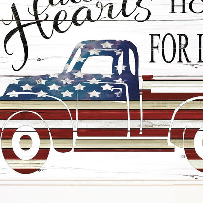 All Hearts Come Home for Love Truck 2 White Framed Print Wall Art HomeRoots