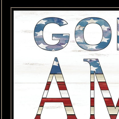 God Bless America 7 Black Framed Print Wall Art HomeRoots