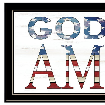 God Bless America 7 Black Framed Print Wall Art HomeRoots