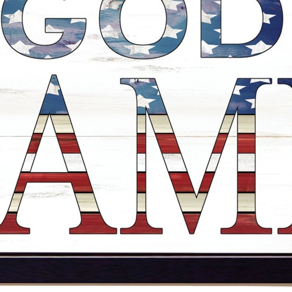 God Bless America 7 Black Framed Print Wall Art HomeRoots