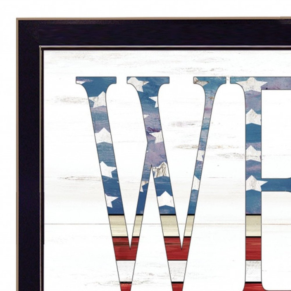 Patriotic Welcome 2 Black Framed Print Wall Art — view 9
