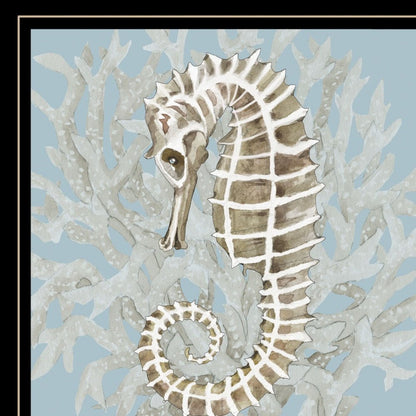 Coral Seahorse II 2 White Framed Print Wall Art HomeRoots
