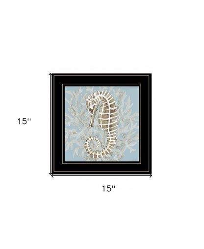 Coral Seahorse II 2 White Framed Print Wall Art HomeRoots