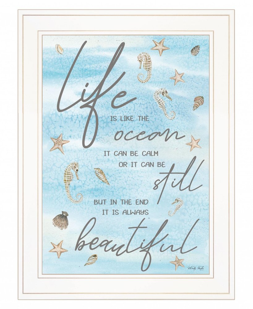 Life is Like 2 White Framed Print Wall Art HomeRoots