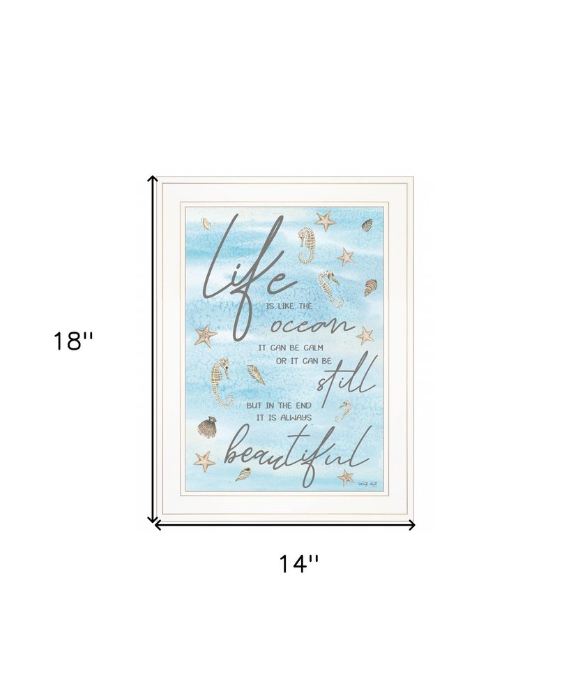 Life is Like 2 White Framed Print Wall Art HomeRoots