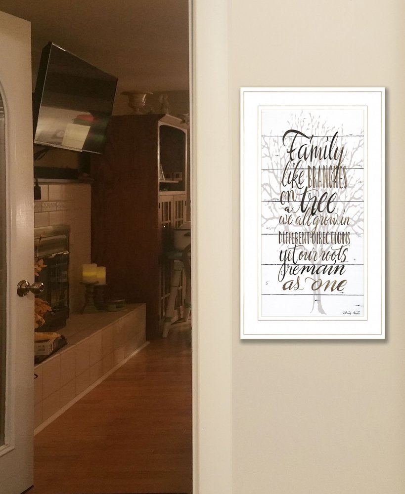 Family 4 White Framed Print Wall Art — view 2