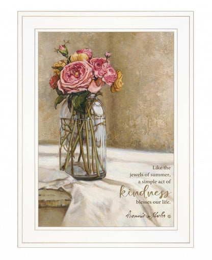 Jewels of Summer 1 White Framed Print Wall Art HomeRoots