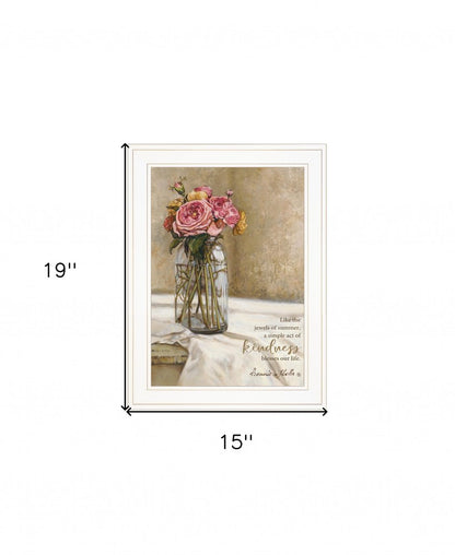 Jewels of Summer 1 White Framed Print Wall Art HomeRoots