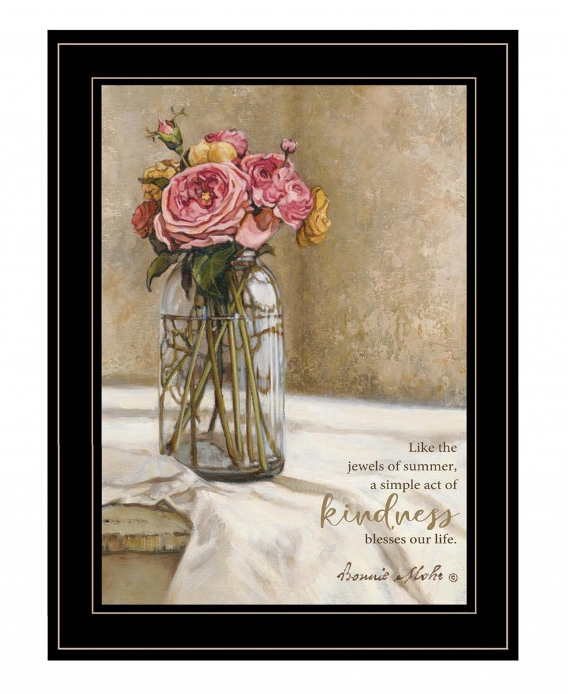 Jewels of Summer 2 Black Framed Print Wall Art HomeRoots