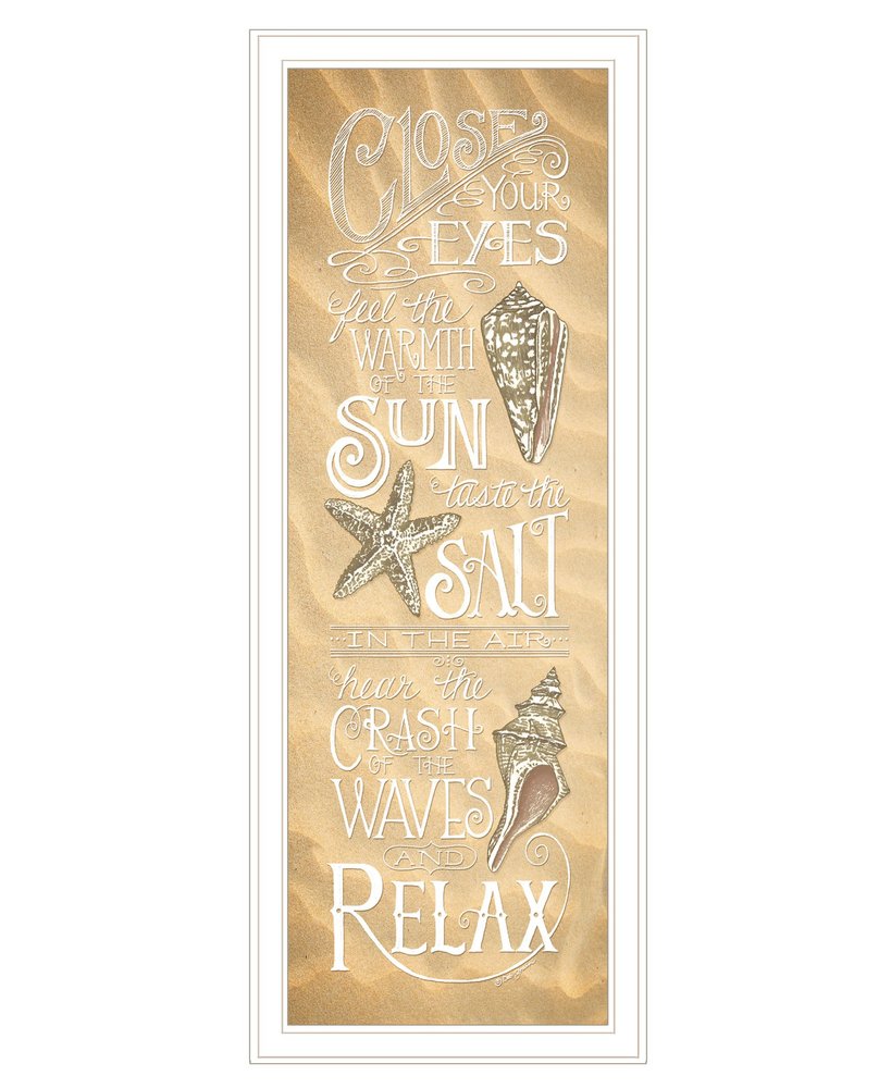 Close Your Eyes 2 White Framed Print Wall Art HomeRoots